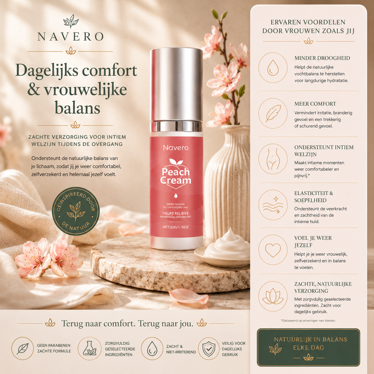 Silky Peach Cream